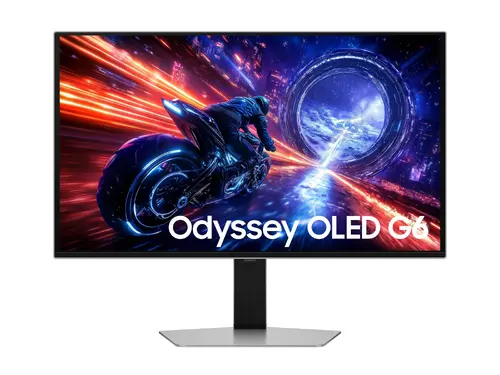 Монитор, Samsung 27FG602 27" Odyssey G6 OLED 500Hz 0.03ms 2560x1440 DP HDMI Silver