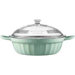 BUYDEEM Cast Aluminum Nonstick Multi  function pot 3,8L, model CP181, color Cozy Greenish