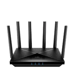 Безжичен рутер Cudy BE6500 2.5Ghz  Gigabit Dual Band Wi-Fi 7, 1x1Gbps WAN порт,4x10/100/1000, 6x5dBi антени, черен