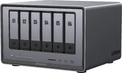 UGREEN 6-Bay Diskless i5-1235U 8GB DDR5 RAM 128GB System Drive, 10GbE HDMI 8K 60Hz TBT4, no HDDs, DXP6800pro