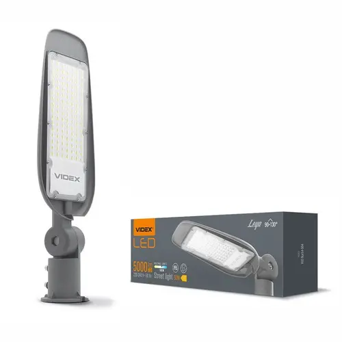 LED  ЛАМПА ЗА ОТКРИТО VLE-SLe14-505 STREET LED 50W/5K VIDEX