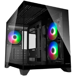 COUGAR FV150 Mini RGB PC Case, Mid tower, Black
