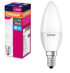 LED ЛАМПА VALUE CLB40 470lm/840 E14 LEDVANCE