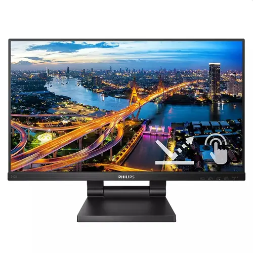 Монитор, Philips 242B1TC/00, 23.8" Touch (anti-glare), IPS, WLED, 1920x1080@75Hz, 4ms GTG, 250cd m/2, 1000:1, DCR 50M:1, FlickerFree, Low Blue Mode, 2Wx2, Tilt, Height Adjust, D-SUB, HDMI, DP, USB hub
