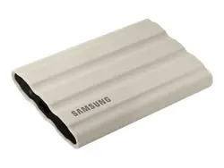 Твърд диск, Samsung Portable NVME SSD T7 Shield 1TB , USB 3.2 Gen2, Rugged, IP65, Read 1050 MB/s Write 1000 MB/s, Beige