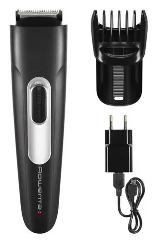 Тример, Rowenta TN2801F4 Beard trimmer Stylis Easy, minimum cutting length 0.5mm, precision setting 1mm, 3 day beard function, beard cutting length adjustment range 0.5 to 10 mm, 11 beard cutting length positions, classic or USB Charging Beard comb locking syste
