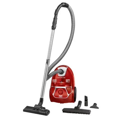 Прахосмукачка, Rowenta RO3953EA, Compact Power parquet ACAA, 75db, H+ bag, SPA upgrade suction head, TTM + XL with brush, parquet + crevice tool 2 in 1 + upholstery nozzle, color red Прахосмукачка, Rowenta RO3953EA, Compact Power parquet ACAA, 75db, H+ bag, SPA upgrade suction head, TTM + XL with brush, parquet + crevice tool 2 in 1 + upholstery nozzle, color red
