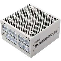 Super Flower Leadex VII XG 1000W ATX 3.1, 80 Plus Gold, Fully Modular, Flat White Cables, 140mm Fan, 150mmx150mmx86mm, White, 10 Year Warranty