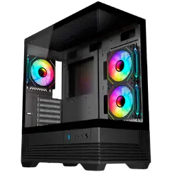 Chassis V-GAMING DARK REAPER VG-DR3F USB3.0 USB2.0 Type C without PSU Black