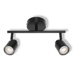 LED ОСВЕТИТЕЛНО ТЯЛО SPOT PRIMAL BLACK 2XGU10 BLACK LEDVANCE