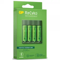 Зарядно у-во GP BATTERIES B421  210AAHCE-EB4+4 AA NiMH 2100mAh 