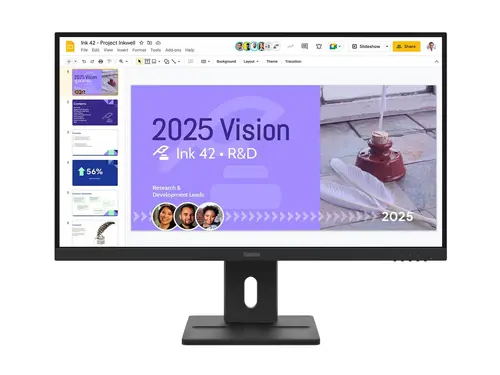 Монитор, Lenovo ThinkVision E27Q-40 27" IPS, WLED, 2560x1440, 16:9, 100Hz, 4ms, 350 cd/m2, 1500:1, Speakers 2Wx2, HDMI, DP, Tilt, Swivel, Pivot, Height Adjust Stand
