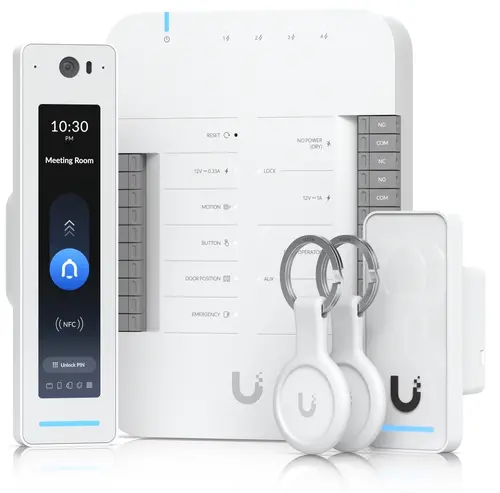 Четец Ubiquiti UA-G3-SK-Pro, комплект NFC четец и интерком, хъб, тагове