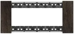 ШЕСТМОДУЛНА РАМКА LN KA4806LG LIVING NOW BITICINO - ОРЕХ