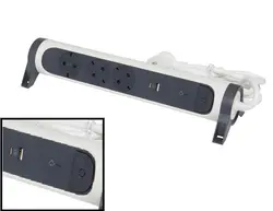 РАЗКЛОНИТЕЛ 3х ШУКО+USB A+C КАБЕЛ 1,5м С ЗАЩИТА LEGRAND - БЯЛ/СИВ