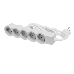 РАЗКЛОНИТЕЛ 5х ШУКО С КАБЕЛ 1,5м LEGRAND - БЯЛ/СИВ