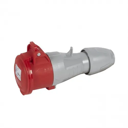 КУПЛУНГ IP44 3P+E, 16A 380/415V LEGRAND - СИВ/ЧЕРВЕН