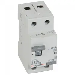 ДЕФЕКТНОТОКОВА ЗАЩИТА RX-3 2Р 63А 30mA 6kA LEGRAND