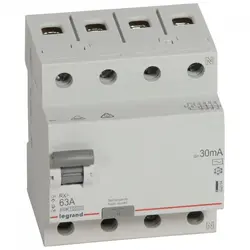 ДЕФЕКТНОТОКОВА ЗАЩИТА RX-3 4Р 63А 30mA 6kA LEGRAND