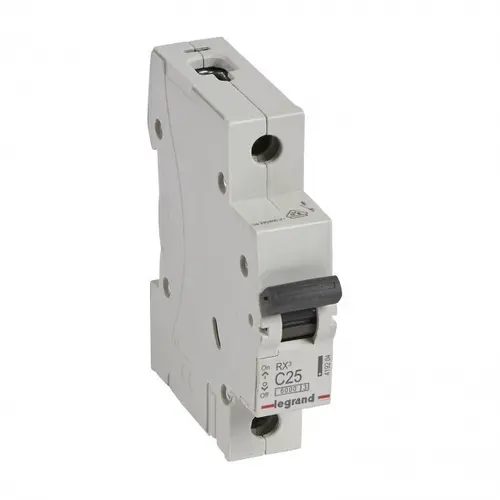 ЕДНОПОЛЮСЕН АВТОМАТИЧЕН ПРЕКЪСВАЧ RX³-MCB 1P C 25A 6KA LEGRAND