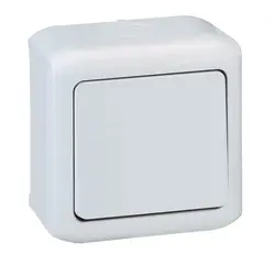 ДЕВИАТОРЕН КЛЮЧ 10A ЗА ОТКРИТ МОНТАЖ FORIX LEGRAND - СИВ