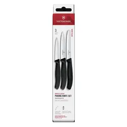 Комплект Victorinox Swiss Classic, три ножа, черни