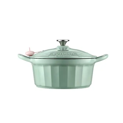 BUYDEEM Enameled Cast Iron Dutch Oven 3,9L, model CP551, color Cozy Greenish