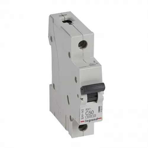 ЕДНОПОЛЮСЕН АВТОМАТИЧЕН ПРЕКЪСВАЧ RX³-MCB 1P C 50A 6KA LEGRAND