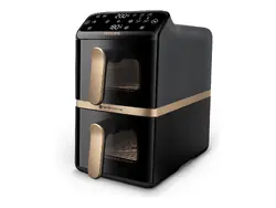 PHILIPS Airfryer Series 4000 с вертикални кошници 2 х 5л сензорен екран с 6 програми