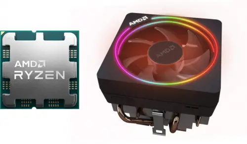 AMD CPU Desktop Ryzen 7 8C/16T 7700 (5.3GHz Max, 40MB,65W,AM5) MPK,with Radeon Graphics and Wraith Stealth Cooler