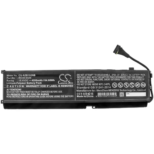 Батерия  за лаптоп Razer Blade 15 2020, Blade 15 2021, RZ09-0328  RC30-0328  LIPo 15.4V 4200 mAh CAMERON SINO