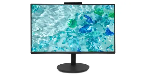 Монитор, Acer Vero CB242YD6bmiprcx, 23.8'' FHD (1920x1080), IPS, 120Hz, 100M:1, 250nits, 4ms (GTG)/1ms(VRB), AdaptiveSync, VGA, HDMI, DP, Audio In/Out, ZeroFrame, Speakers, Adj.WebCam 5M/Mic array, Energy Class B, TCO, Black, 3Y