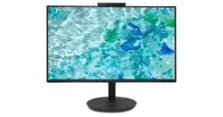 Монитор, Acer Vero CB242YD6bmiprcx, 23.8'' FHD (1920x1080), IPS, 120Hz, 100M:1, 250nits, 4ms (GTG)/1ms(VRB), AdaptiveSync, VGA, HDMI, DP, Audio In/Out, ZeroFrame, Speakers, Adj.WebCam 5M/Mic array, Energy Class B, TCO, Black, 3Y