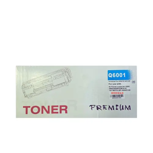 УНИВЕРСАЛНА КАСЕТА ЗА HP Color LaserJet 1600/2600/2605/CM1015/CM1017/CANON LBP 5000/5100 - Cyan - Q6001A - PN HT-Q6001C - NEOMAX 