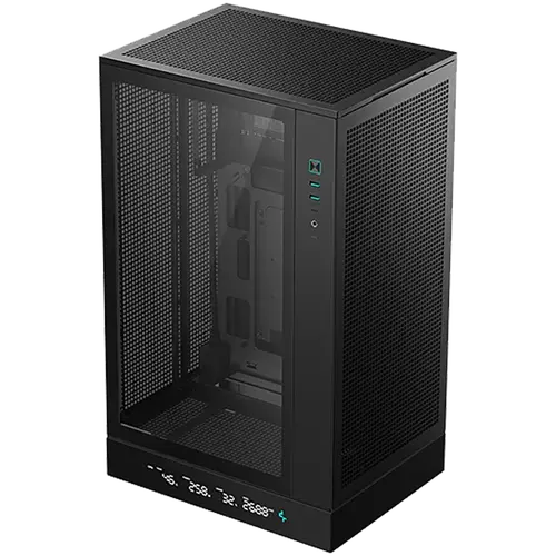 DeepCool CH270 DIGITAL, Mini Tower, Mini-ITX/Micro-ATX, 2xUSB3.0, 1xType-C Gen 2, 1xAudio/Mic, Mesh Panel, Black, R-CH270-BKNDM0-G-1, 2Y