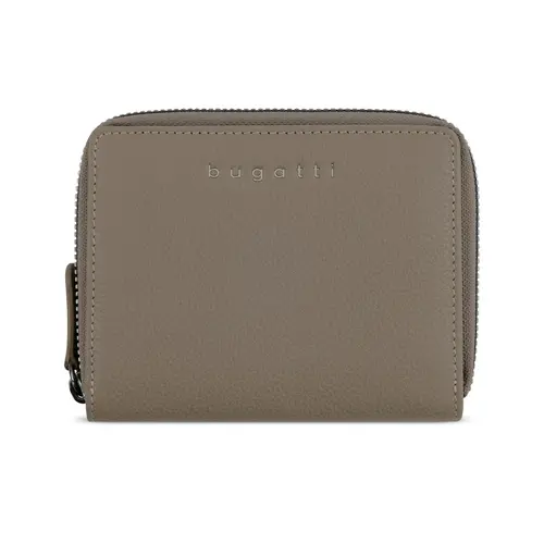 Дамски кожен портфейл Bugatti Mira Ladies Zip Wallet, таупе