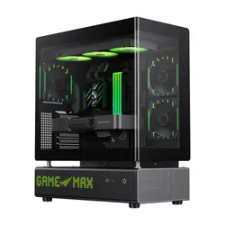 Gamemax кутия Case ATX - N90 BG - Addressable RGB, Modular Dual-Chamber