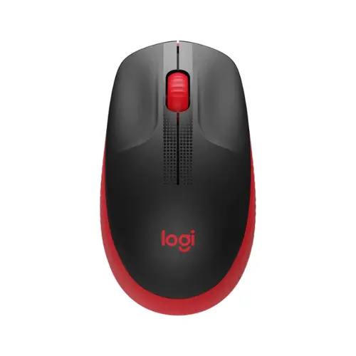 МИШКА LOGITECH M190 - wireless mouse, RF Wireless, Alkaline - Wireless / Безжична - Red - PN 910-005908
