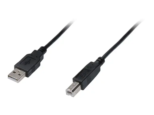КАБЕЛ USB DIGITUS - USB-A to USB-B - 1,8 m - Black - PN DB-300102-018-S
