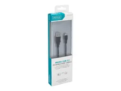 КАБЕЛ USB DIGITUS - USB-A to micro USB - 1,8 m - Black - PN DB-300127-018-S