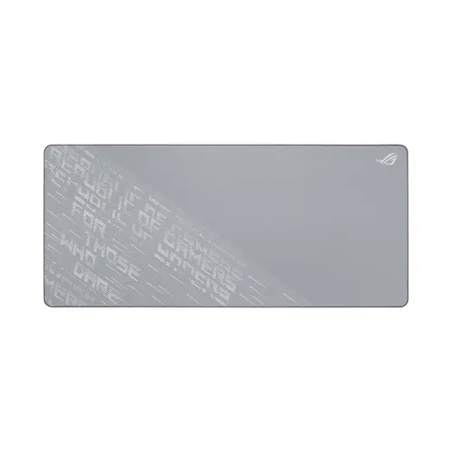 Подложка за мишка, Asus ROG Scabbard II Arctic Gray XXL Gaming Mouse Pad, Water- Oil- Dust- Resistance, Durable Anti-Fray Edges, Non-Slip Rubber Base, 400 x 900 x 3mm, Gray