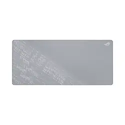 Подложка за мишка, Asus ROG Scabbard II Arctic Gray XXL Gaming Mouse Pad, Water- Oil- Dust- Resistance, Durable Anti-Fray Edges, Non-Slip Rubber Base, 400 x 900 x 3mm, Gray