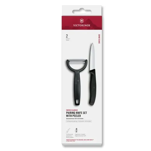 Комплект Victorinox Swiss Classic, нож и Y-белачка, черни