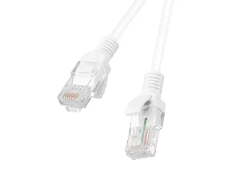 Кабел, Lanberg patch cord CAT.5E 0.5m, white