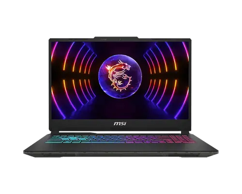 Лаптоп, MSI Cyborg 15 A13UCK, i7-13620H (10C/16T, up to 4.90GHz, 24 MB), GeForce RTX 3050 4GB GDDR6, 15.6" FHD (1920x1080), 144Hz, IPS-Level, 16GB DDR5 5200MHz, 512GB PCIe Gen4x4 SSD, WiFi 6E, BT 5.3, 4 Zone RGB Kbd, NO OS, 53.5Whr, 1.98kg