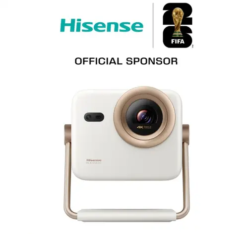 Мултимедиен проектор, Hisense projector M2SE-PRO Home Cinema,Ultra HD (3840x2160),HDMI 1x, 1300Lumens, 1000:1, 2 x10W,VidaaU7, 65"-200", White