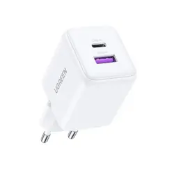 ЗАРЯДНО УСТРОЙСТВО X516 220V 1xUSB-C 1xUSB A 30W mini UGREEN - БЯЛО