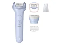 PHILIPS Епилатор Series 8000 за употреба на сухо и мокро 2 настройки за скорост до 60 мин безжична работа 5 приставки