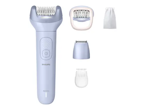 PHILIPS Епилатор Series 8000 за употреба на сухо и мокро 2 настройки за скорост до 60 мин безжична работа 5 приставки