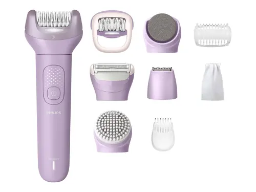 PHILIPS Епилатор Series 9000 за употреба на сухо и мокро 2 настройки за скорост до 60 мин безжична работа 9 приставки